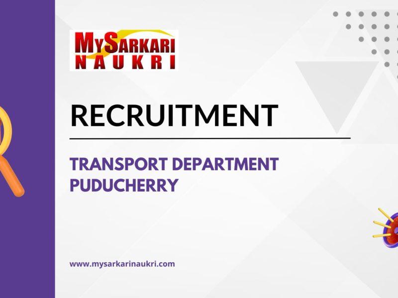 Transport Department Puducherry