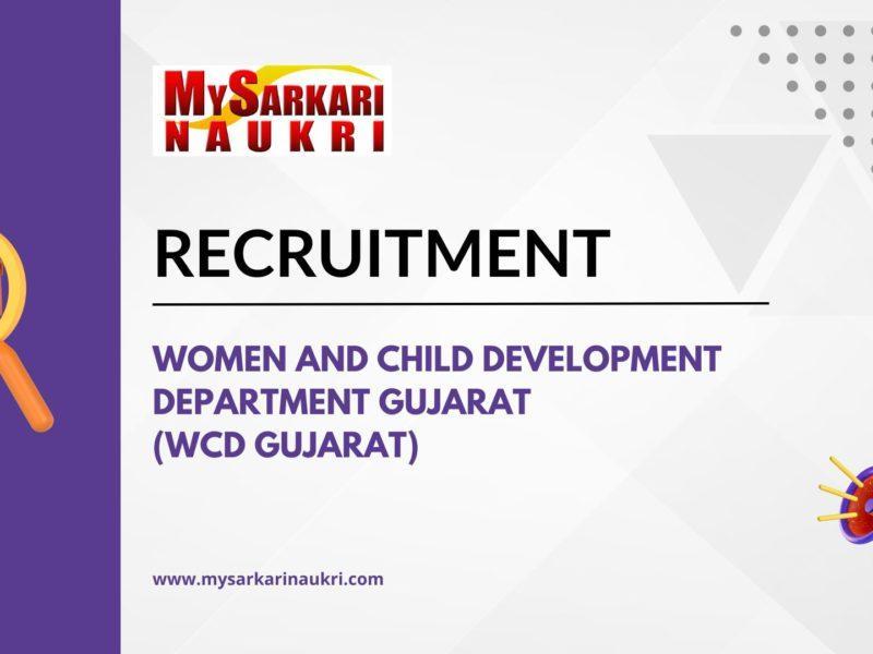 Women and Child Development Department Gujarat (WCD Gujarat)
