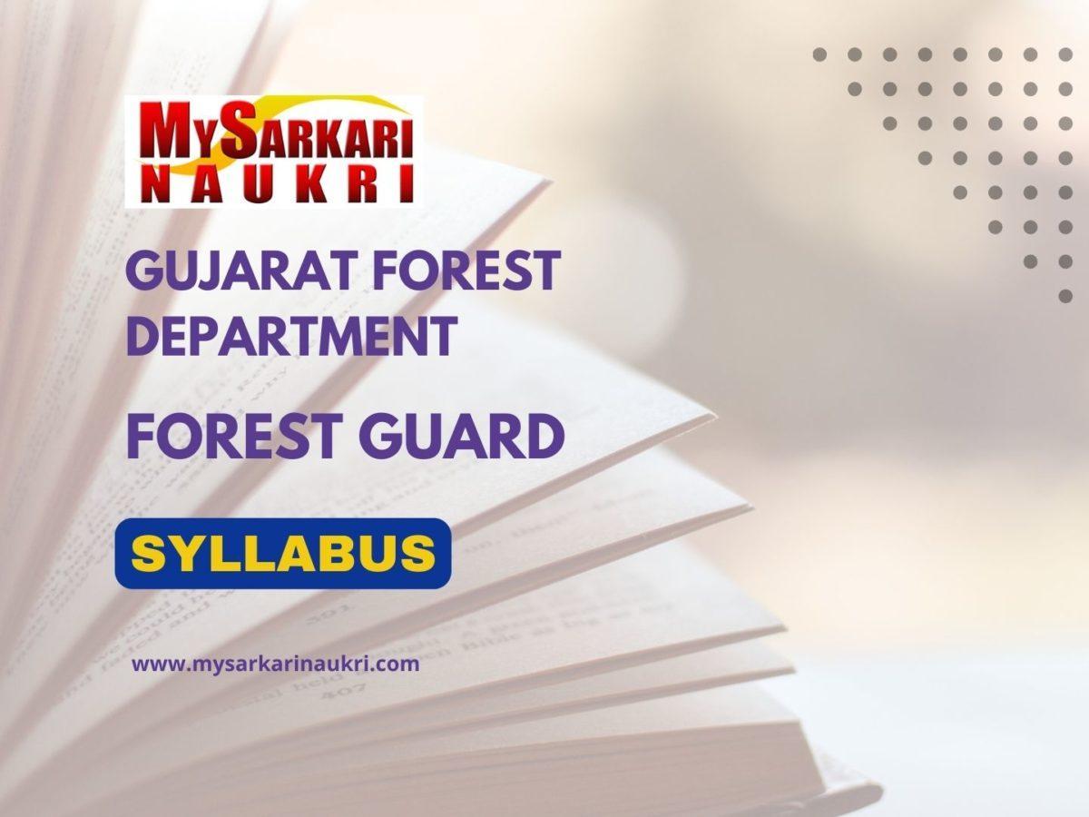 Gujarat Forest Guard Syllabus
