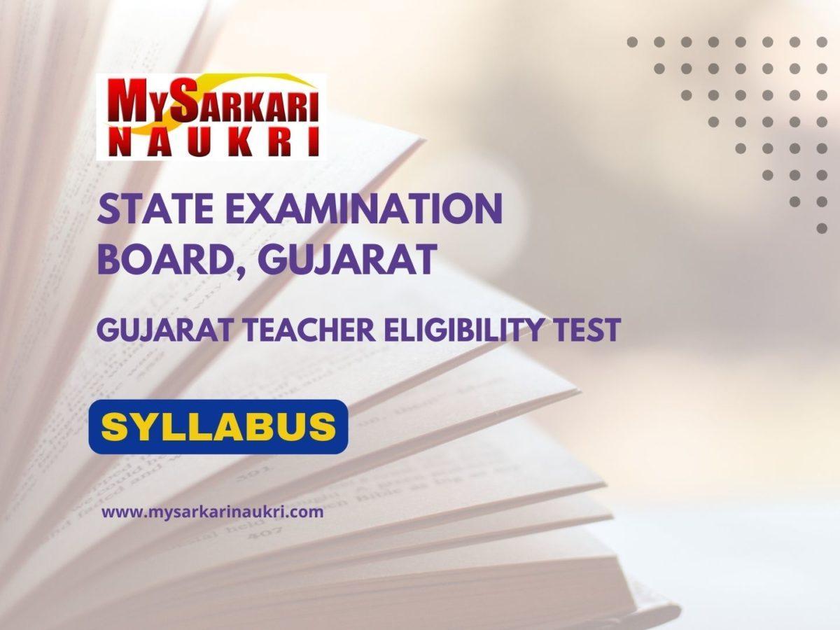 Gujarat TET Syllabus