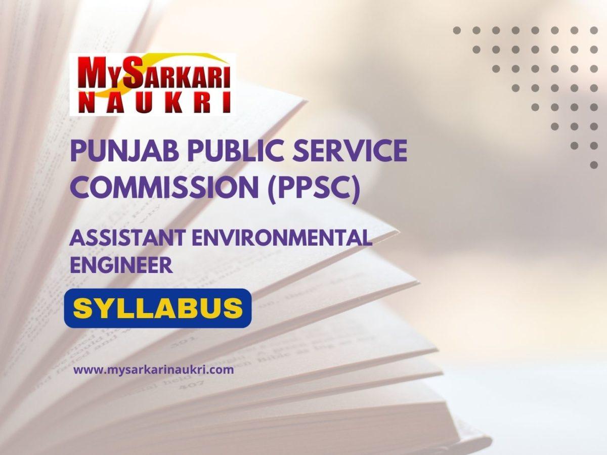 PPSC Assistant Environmental Engineer Syllabus