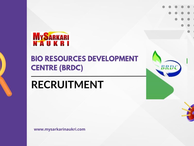 Bio Resources Development Centre (BRDC)