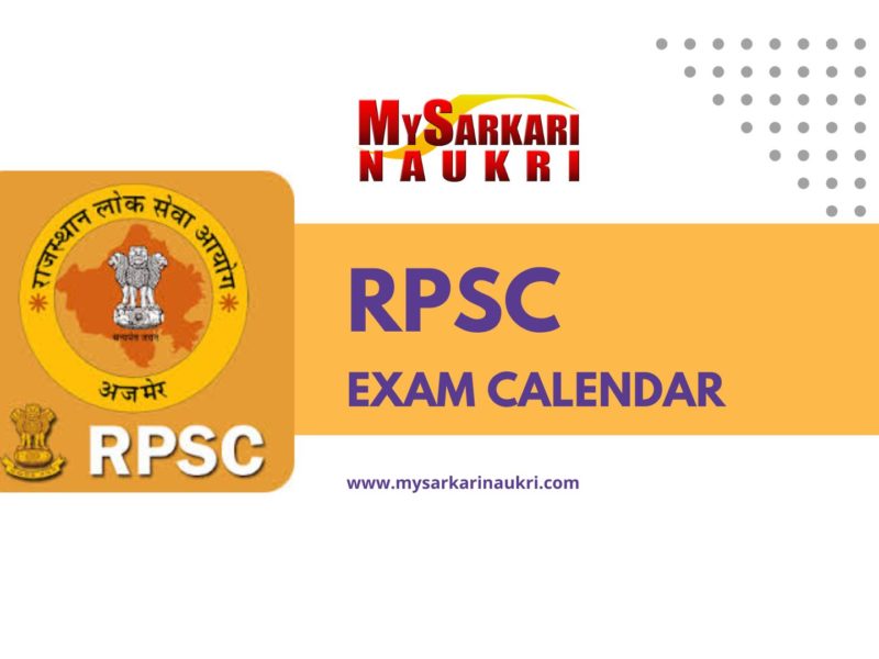 RPSC Exam Calendar