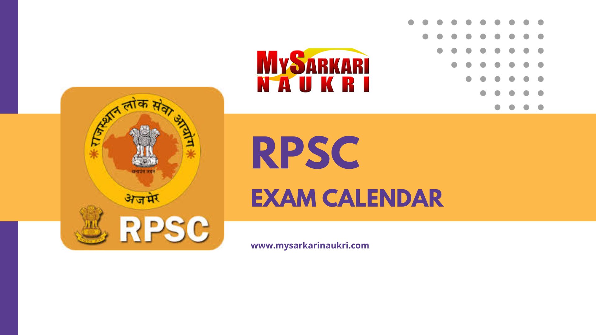 The RPSC Exam Calendar 2024 has been released, featuring the Rajasthan