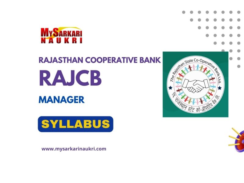 Rajasthan Cooperative Bank Manager Syllabus