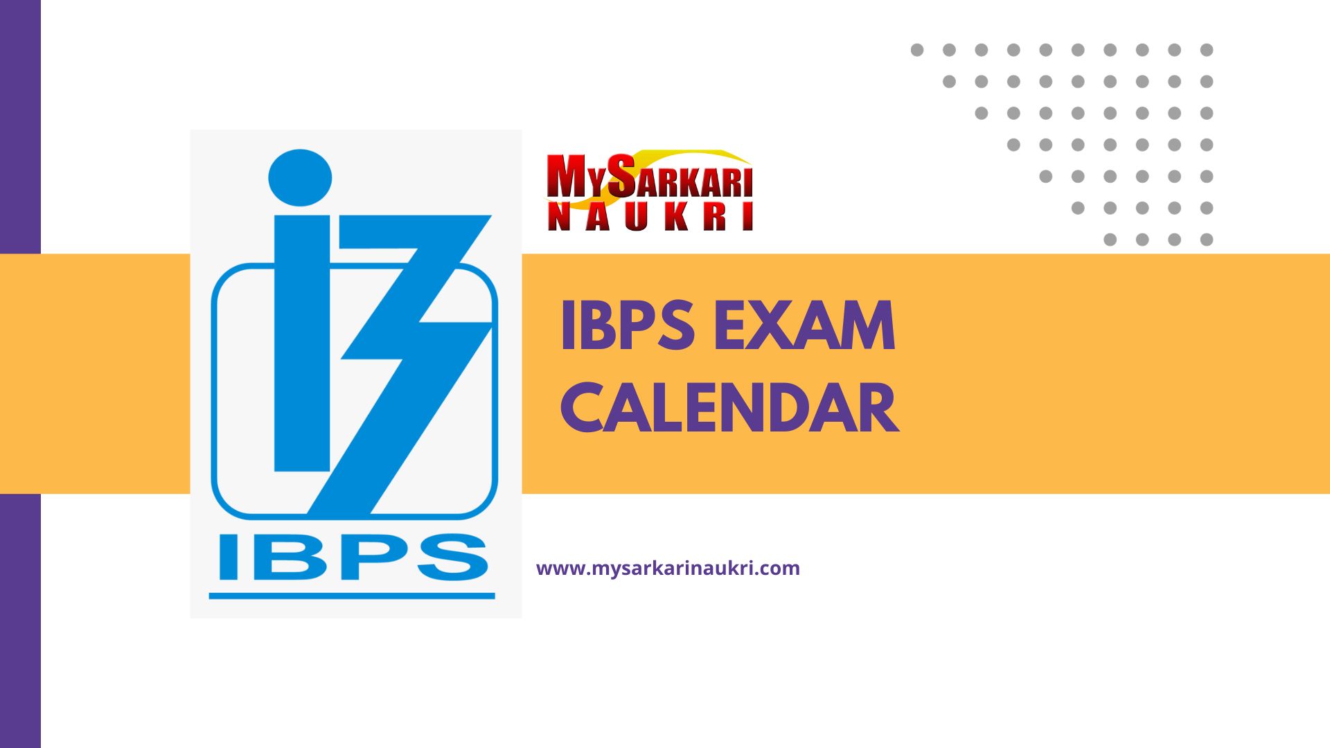 IBPS Exam Calendar 2024 MySarkariNaukri En