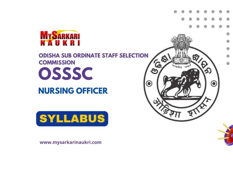 OSSSC Nursing Officer Syllabus