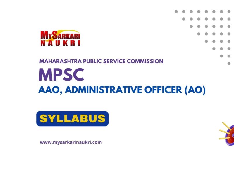MPSC AAO, Administrative Officer Syllabus | Group B