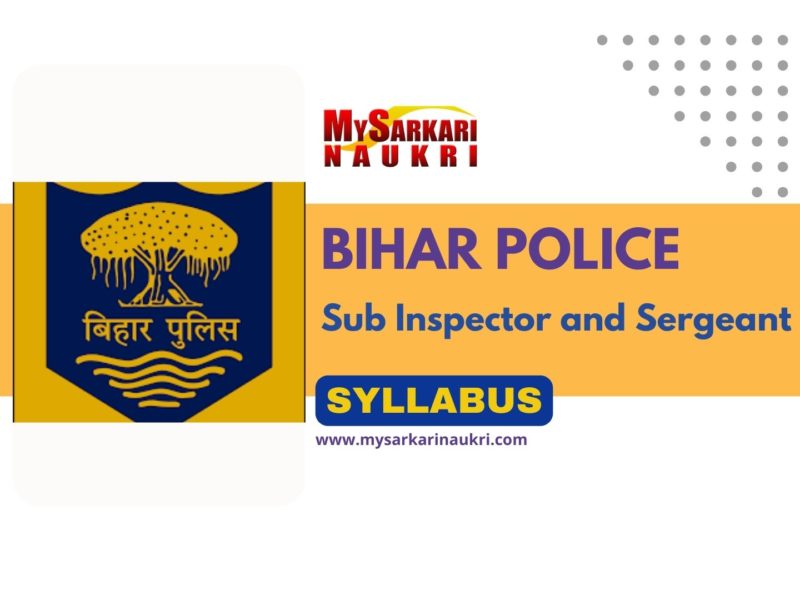 Bihar Police SI, Sergeant Syllabus