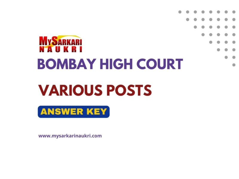 Bombay High Court Answer Key