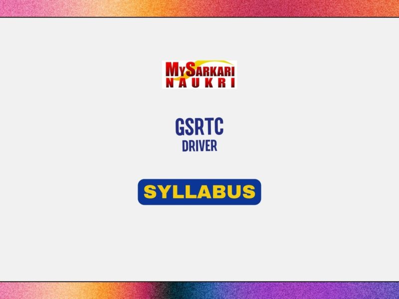 GSRTC Driver Syllabus
