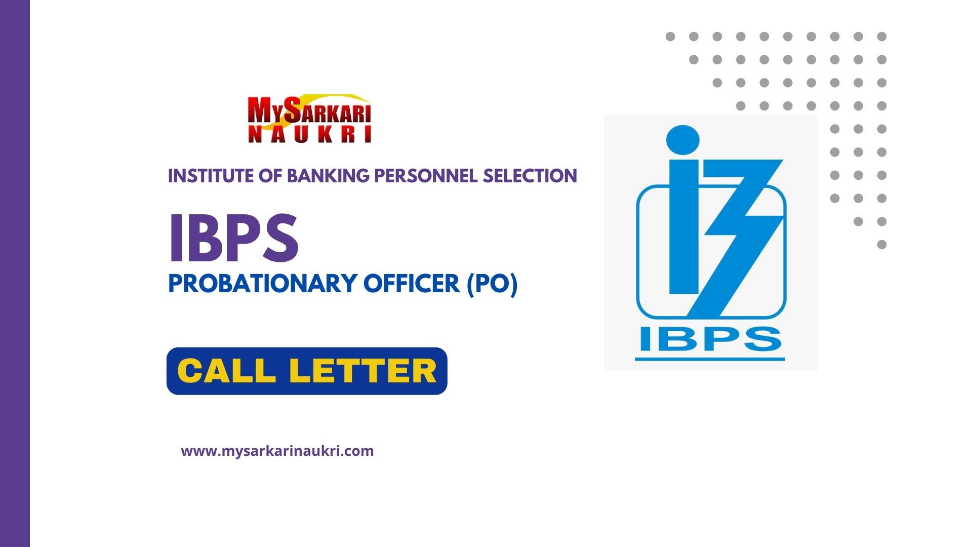 IBPS PO Exam 2023 Notification : Apply Online from 1 August