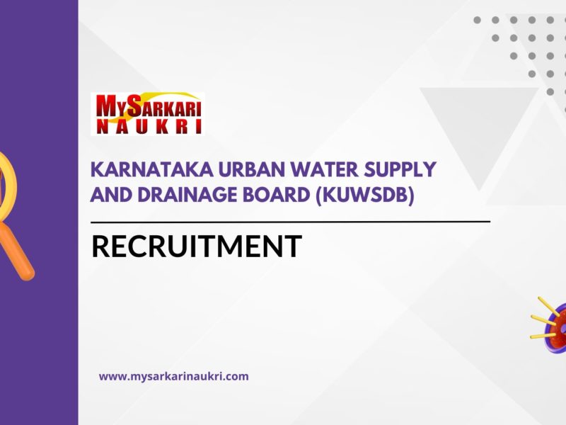 Karnataka Urban Water Supply and Drainage Board (KUWSDB)