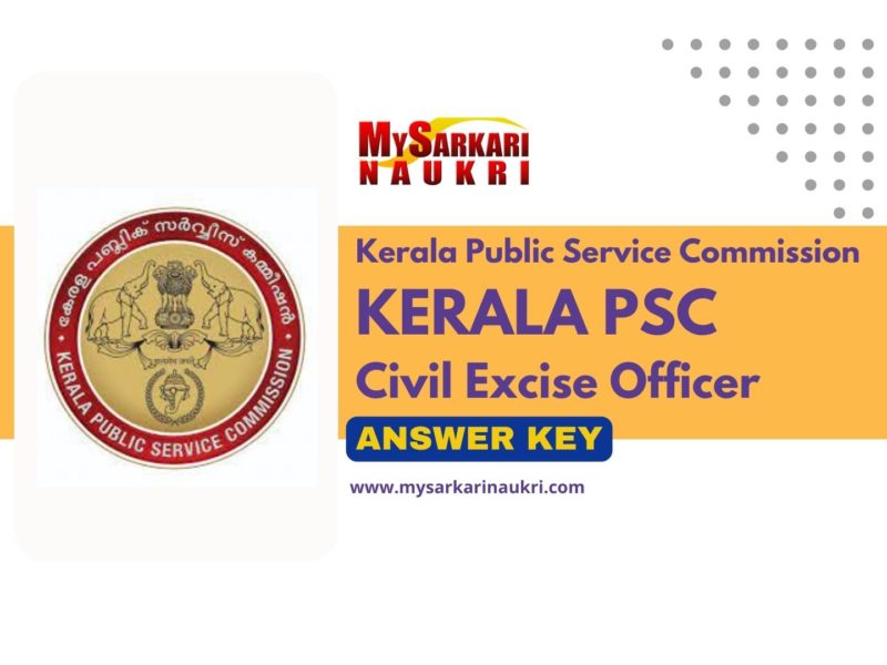 Kerala PSC Civil Excise Officer Answer Key
