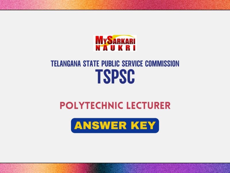 TSPSC Polytechnic Lecturer Answer Key