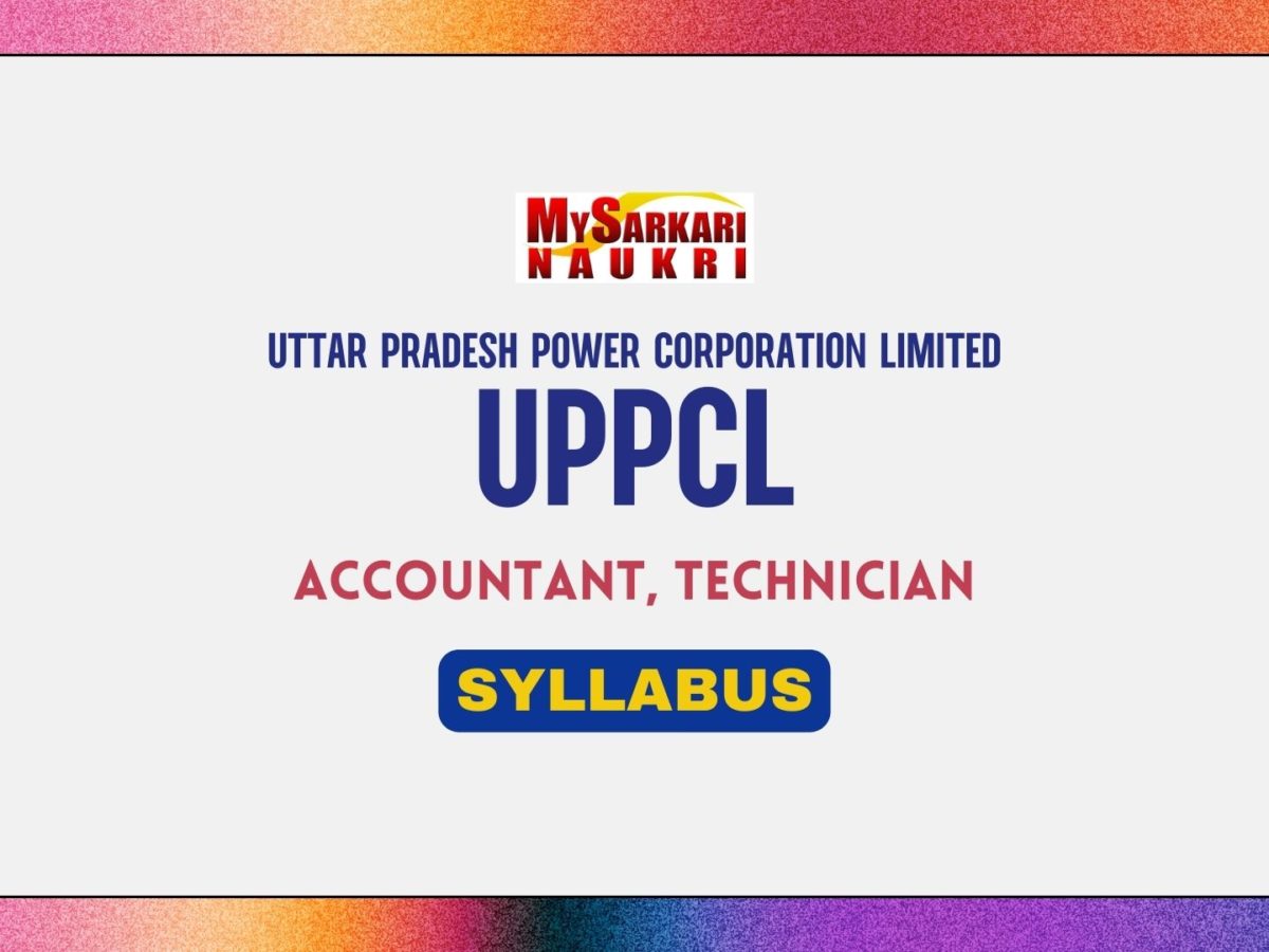 UPPCL Technician Accountant Syllabus