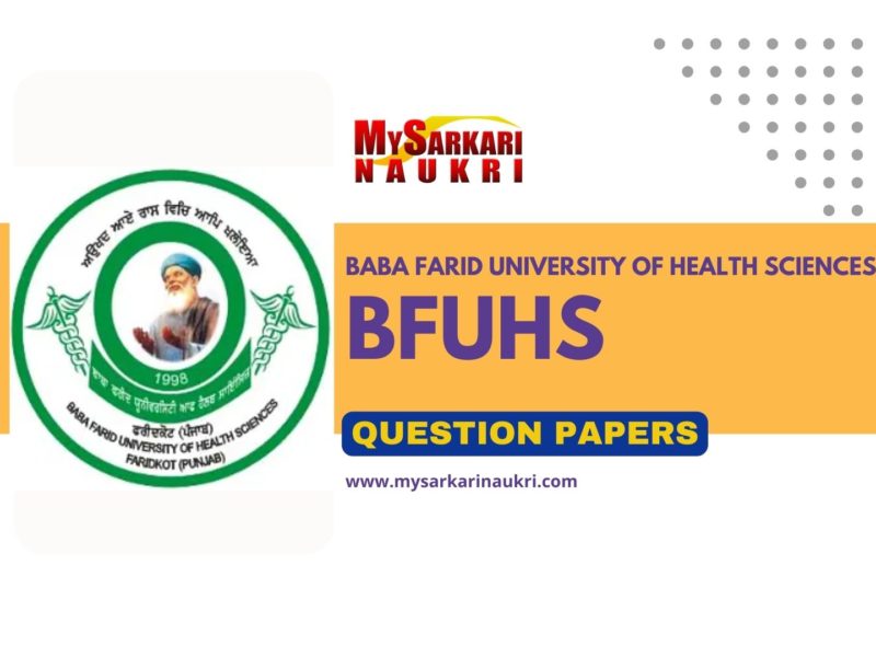 BFUHS Question Papers
