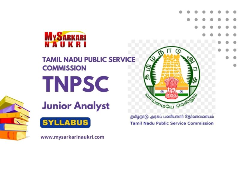 TNPSC Junior Analyst Syllabus