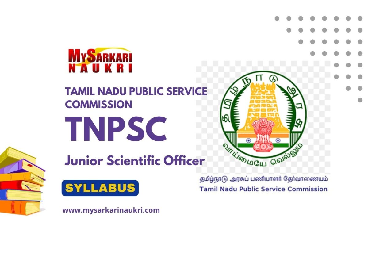 TNPSC Junior Scientific Officer Syllabus