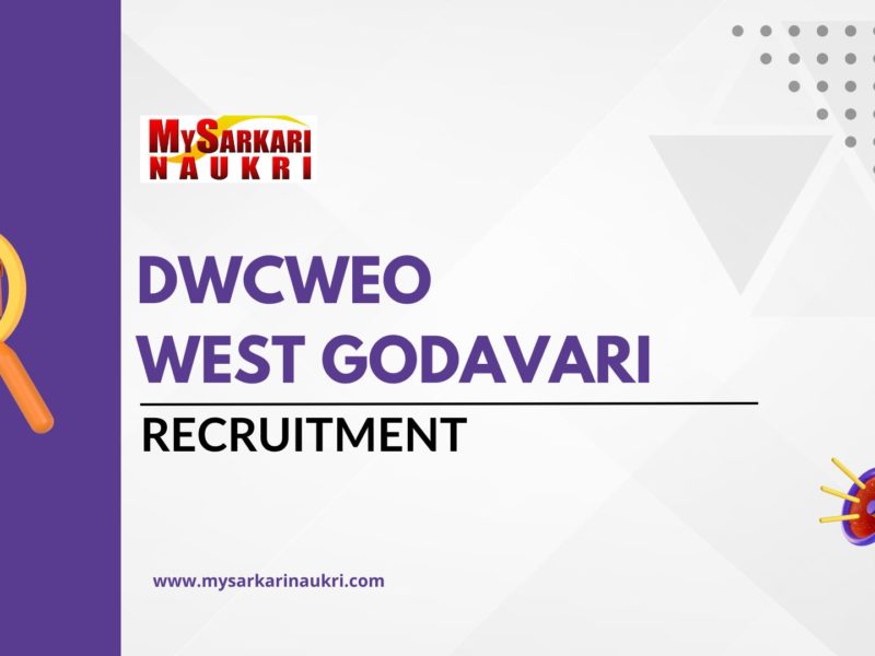 DWCWEO West Godavari Recruitment