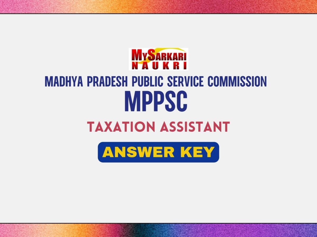 MPPSC Taxation Assistant Answer Key