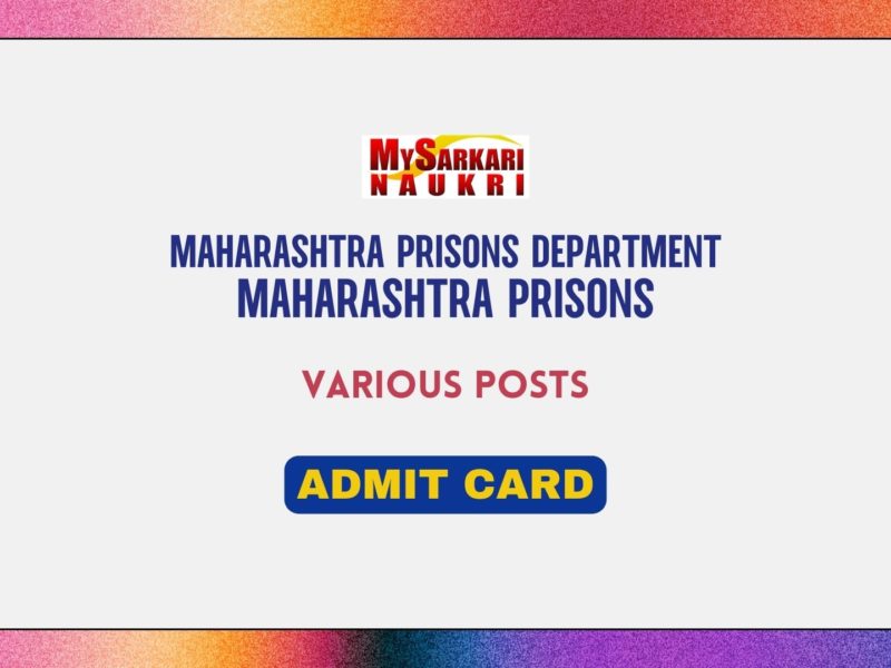 Maha Prison Admit Card