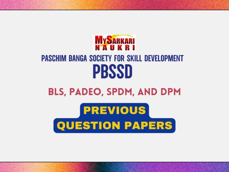 PBSSD Block Level Staff PADEO, SDPM, DPM Previous Papers