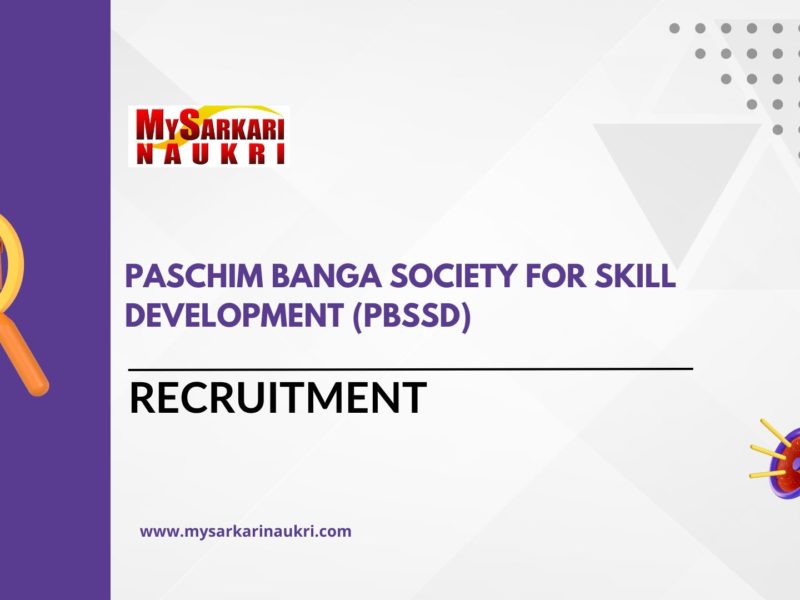 Paschim Banga Society for Skill Development (PBSSD)