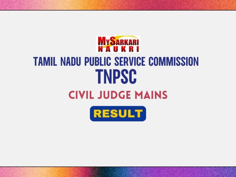TNPSC Civil Judge Mains Result