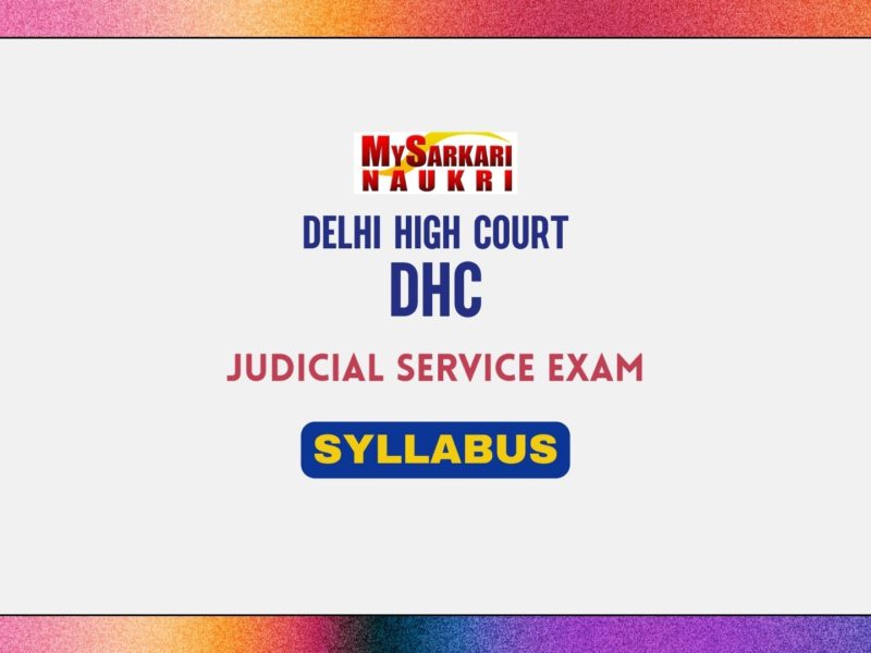 Delhi High Court Judicial Service Exam Syllabus