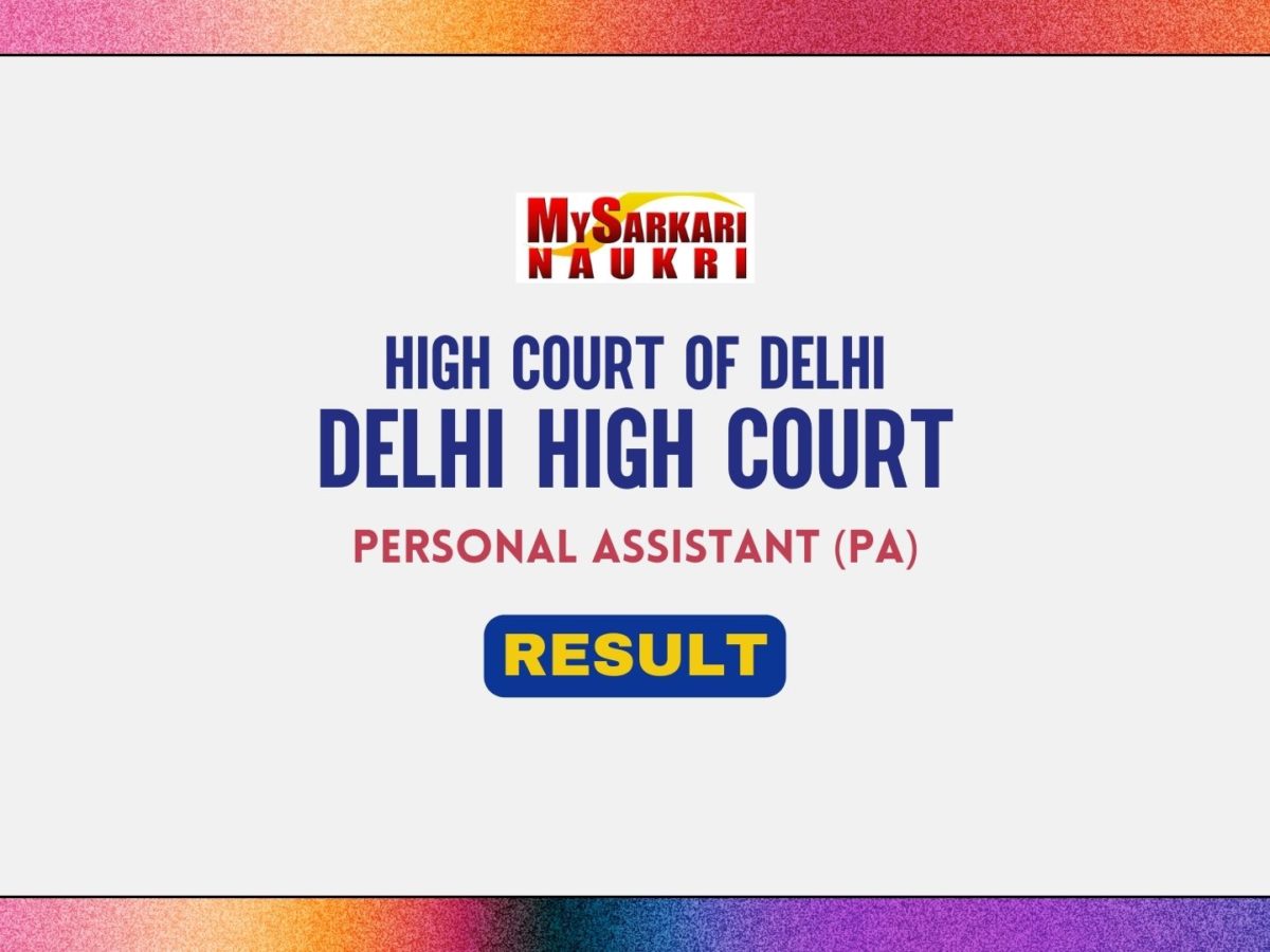 Delhi High Court PA Result