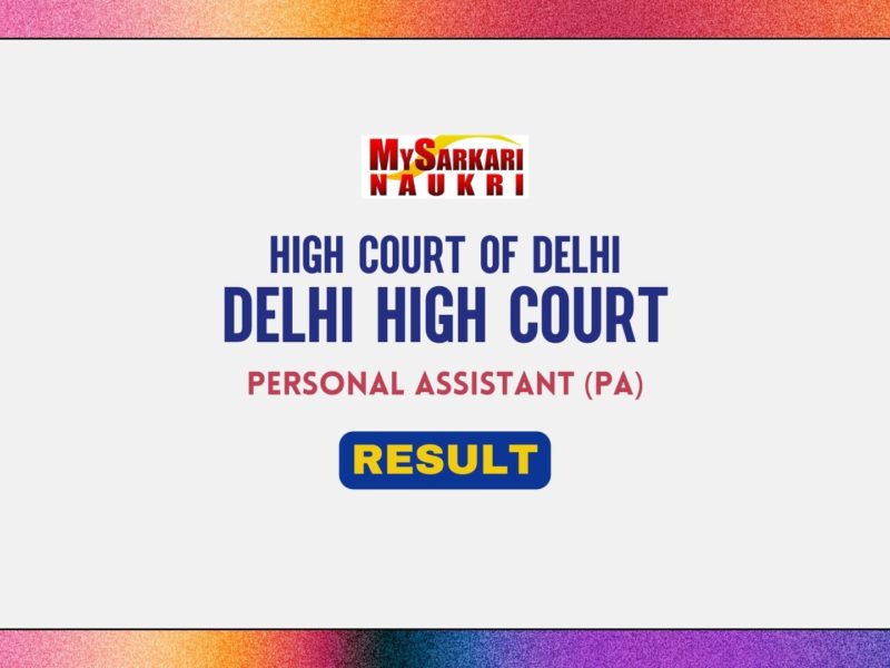 Delhi High Court PA Result