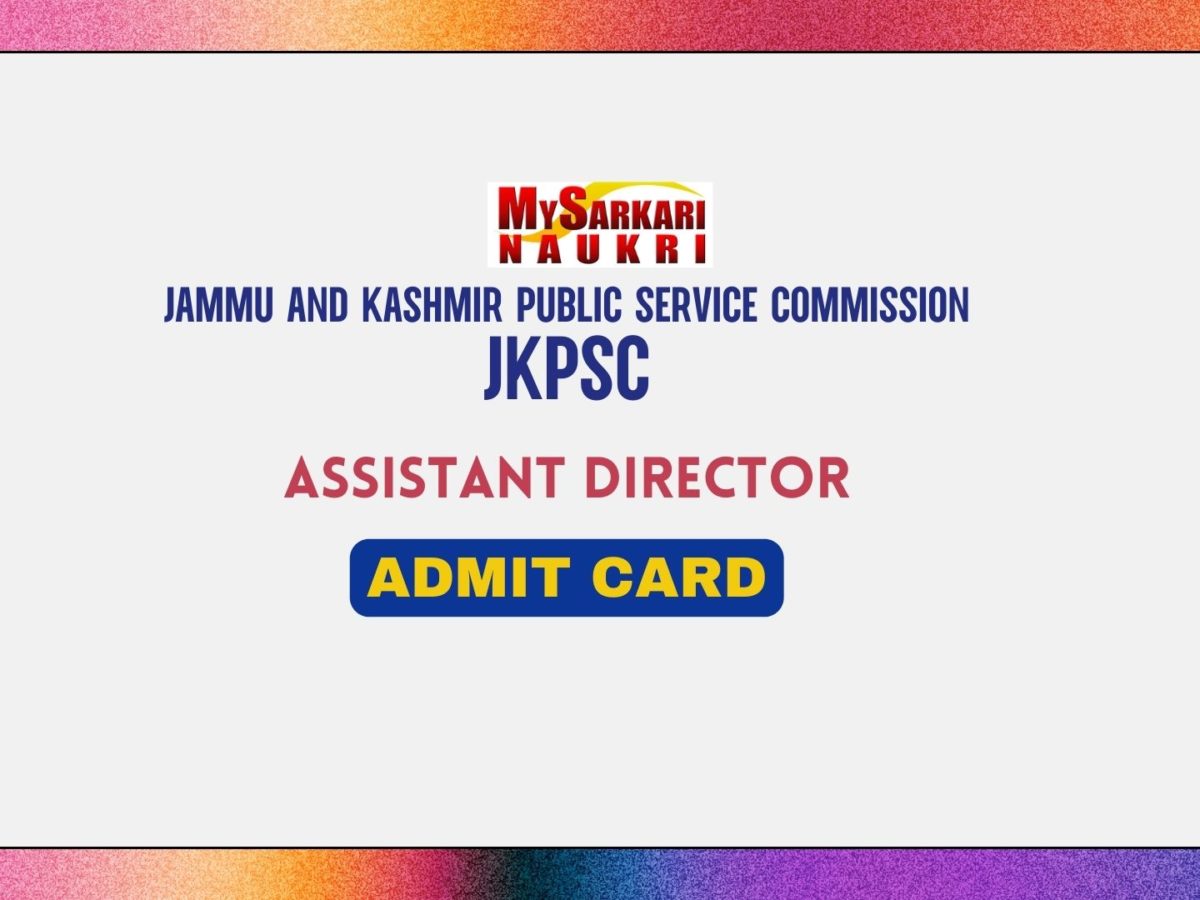 JKPSC Assistant Director Admit Card