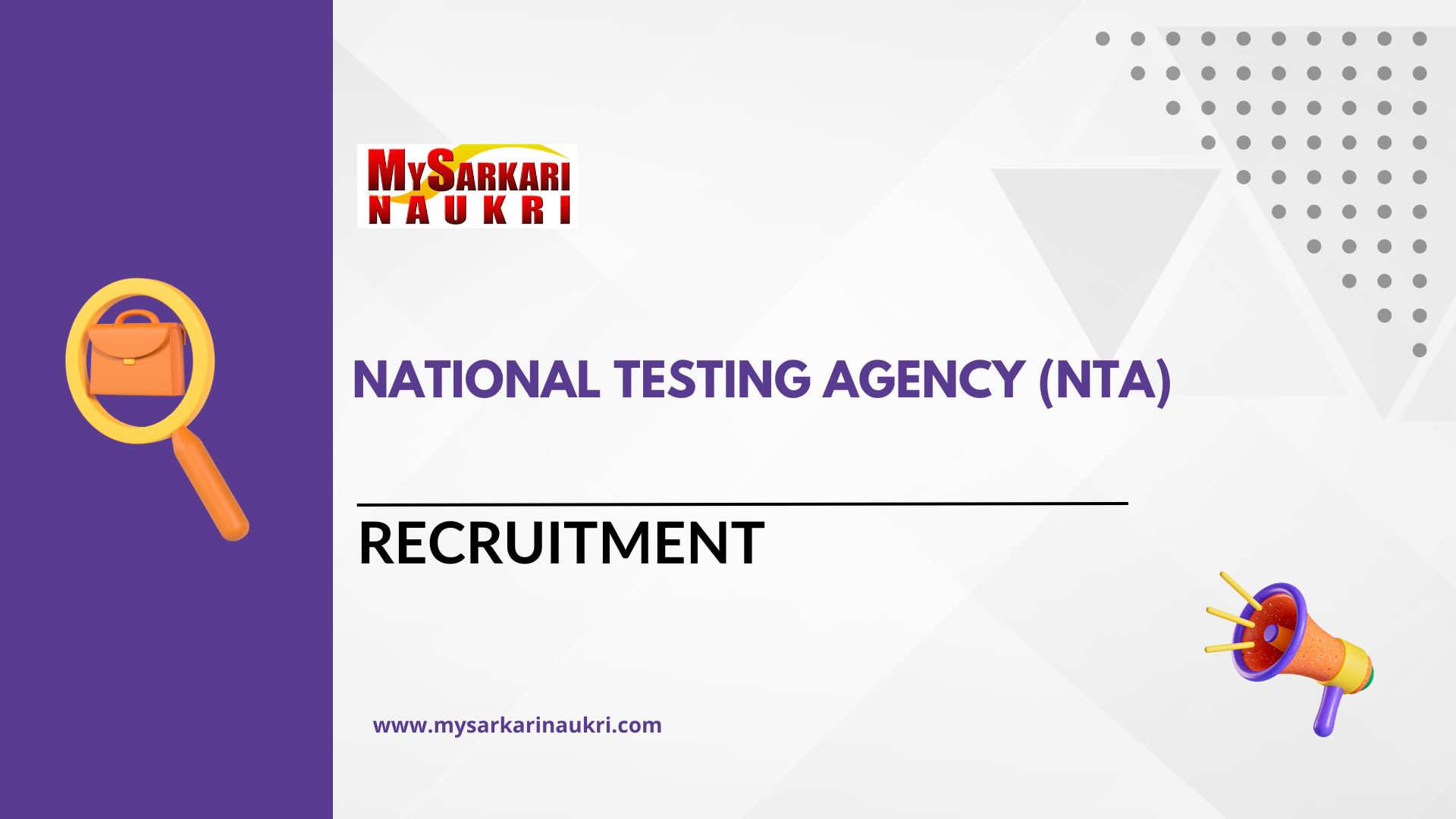 National Testing Agency Recruitment: 44 Deputy Director And Various ...