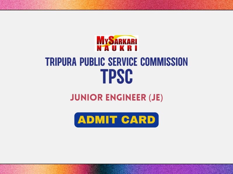 TPSC JE Admit Card