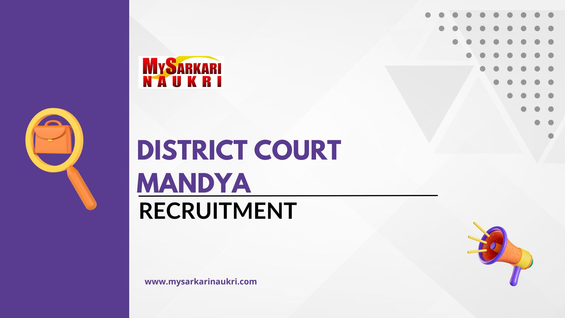 District Court Mandya Recruitment 2024 Notification for 41 Peon Posts