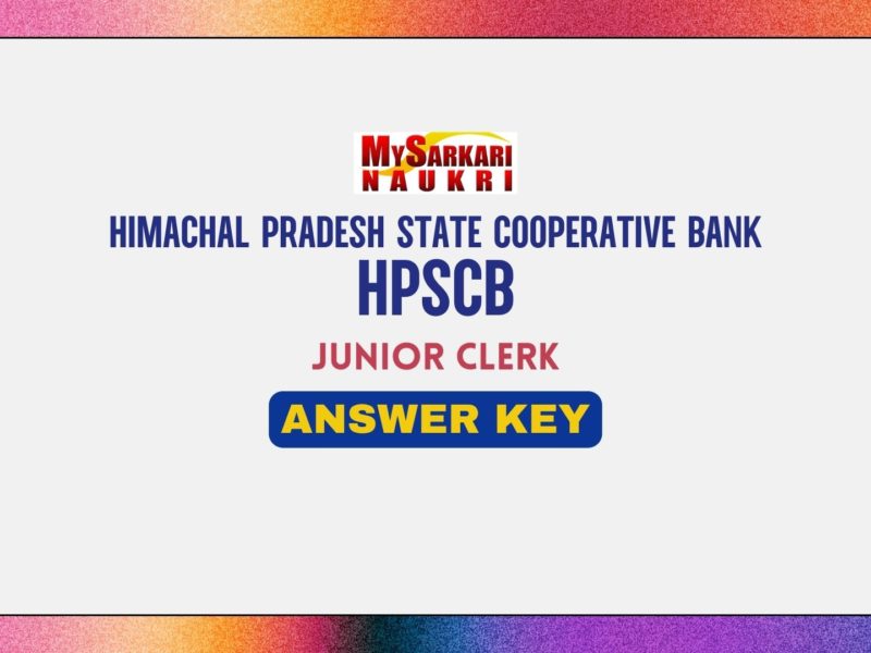 HPSCB Junior Clerk Answer Key