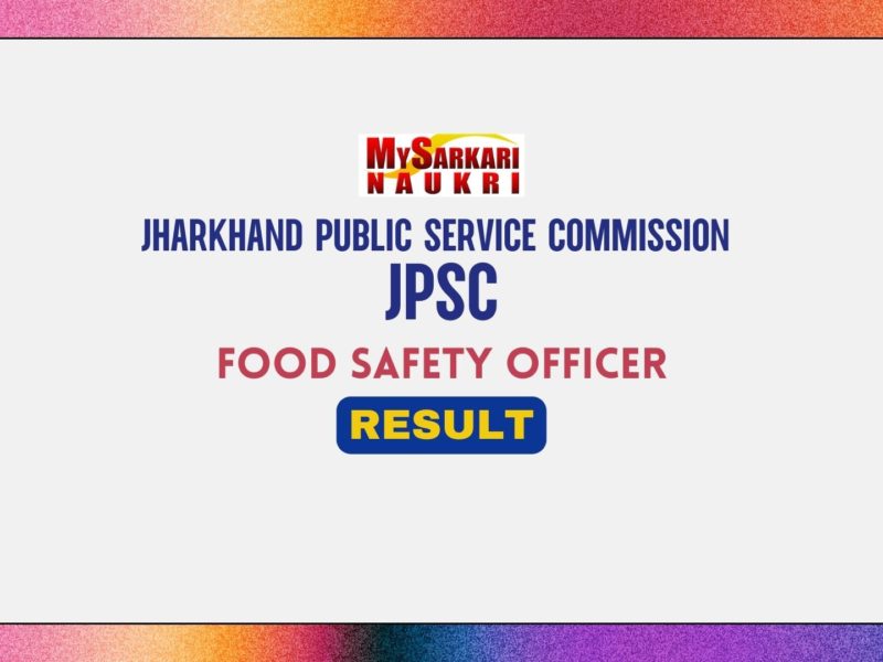 JPSC Food Safety Officer Result