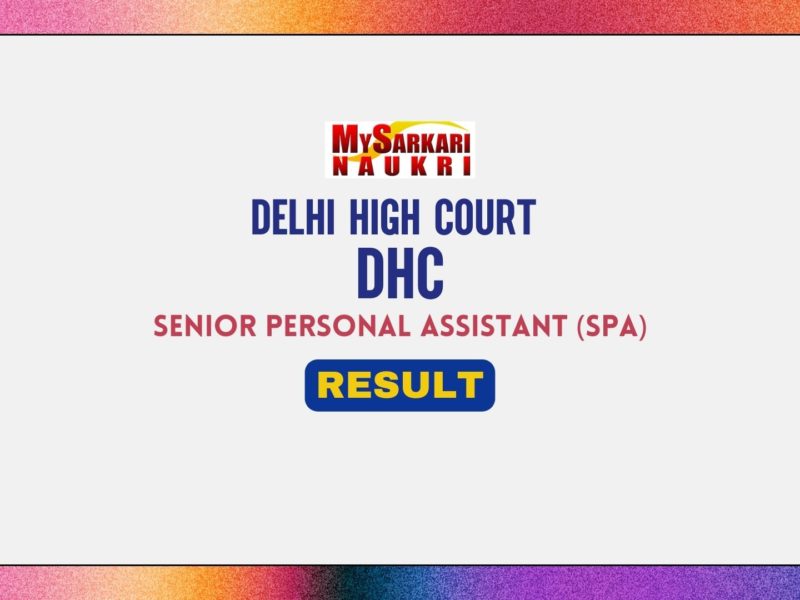 Delhi High Court SPA Stage 3 Result