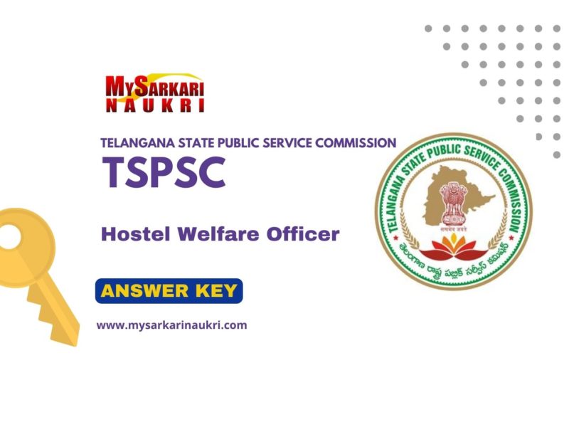 TSPSC Hostel Welfare Officer Answer Key