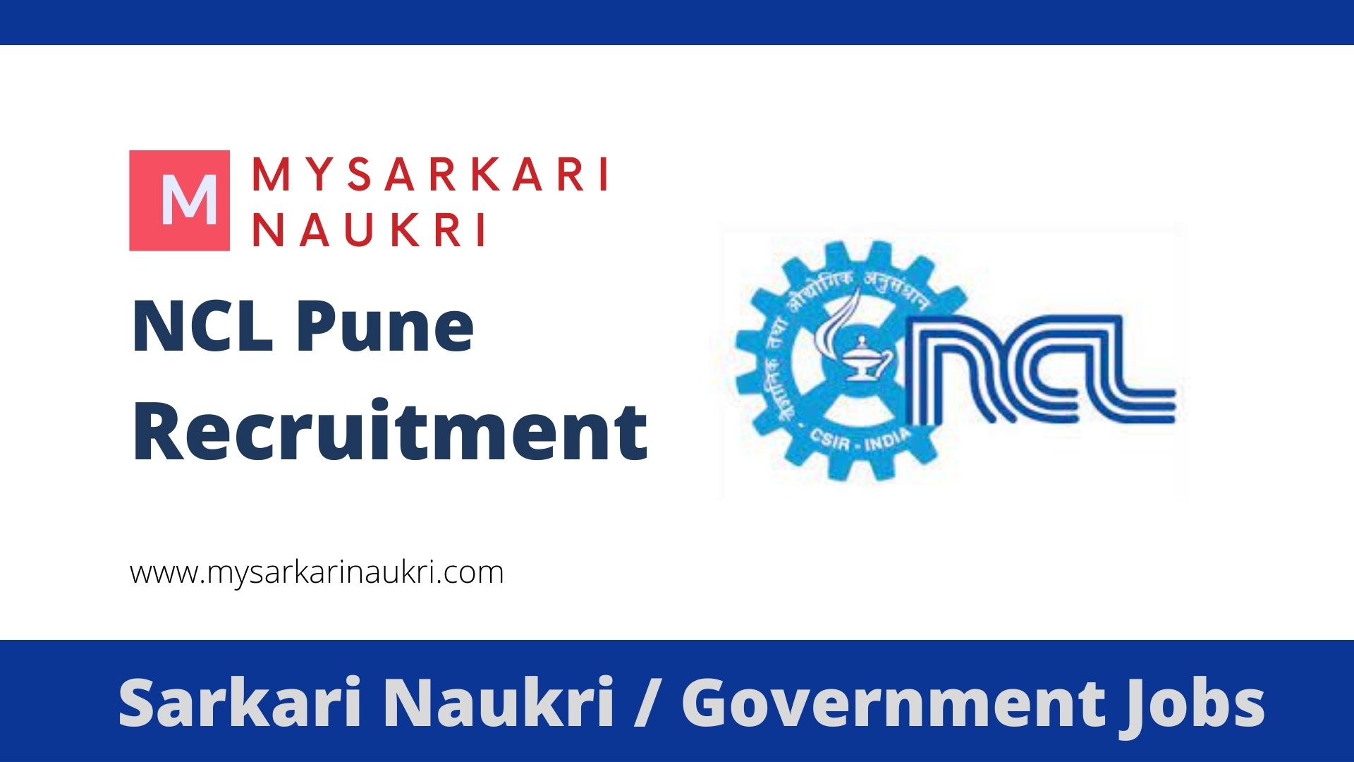 NCL Pune Recruitment 2025 For Project Associate-II - MySarkariNaukri.com