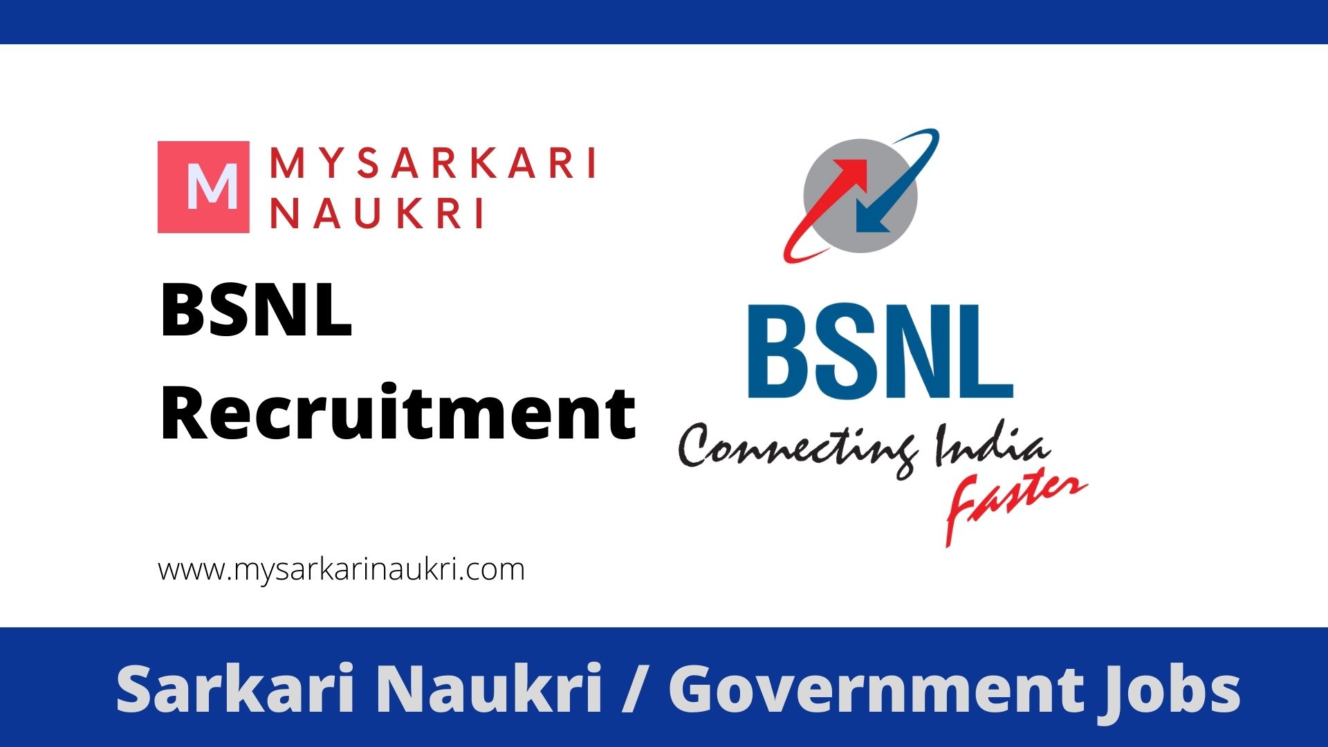 BSNL Recruitment 2022 bsnl.co.in Bharat Sanchar Nigam Ltd Jobs