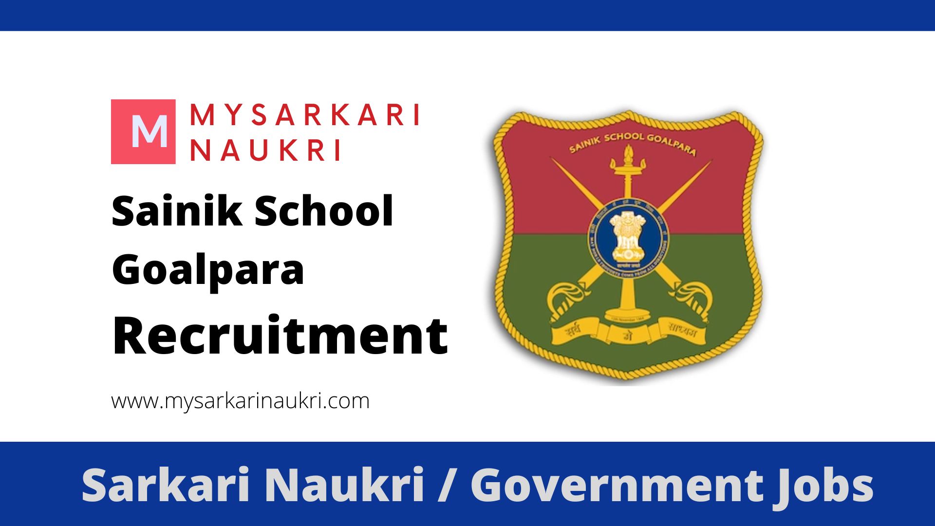 Sainik School Goalpara Recruitment 2024 for 23 LDC, Lab Assistant and ...