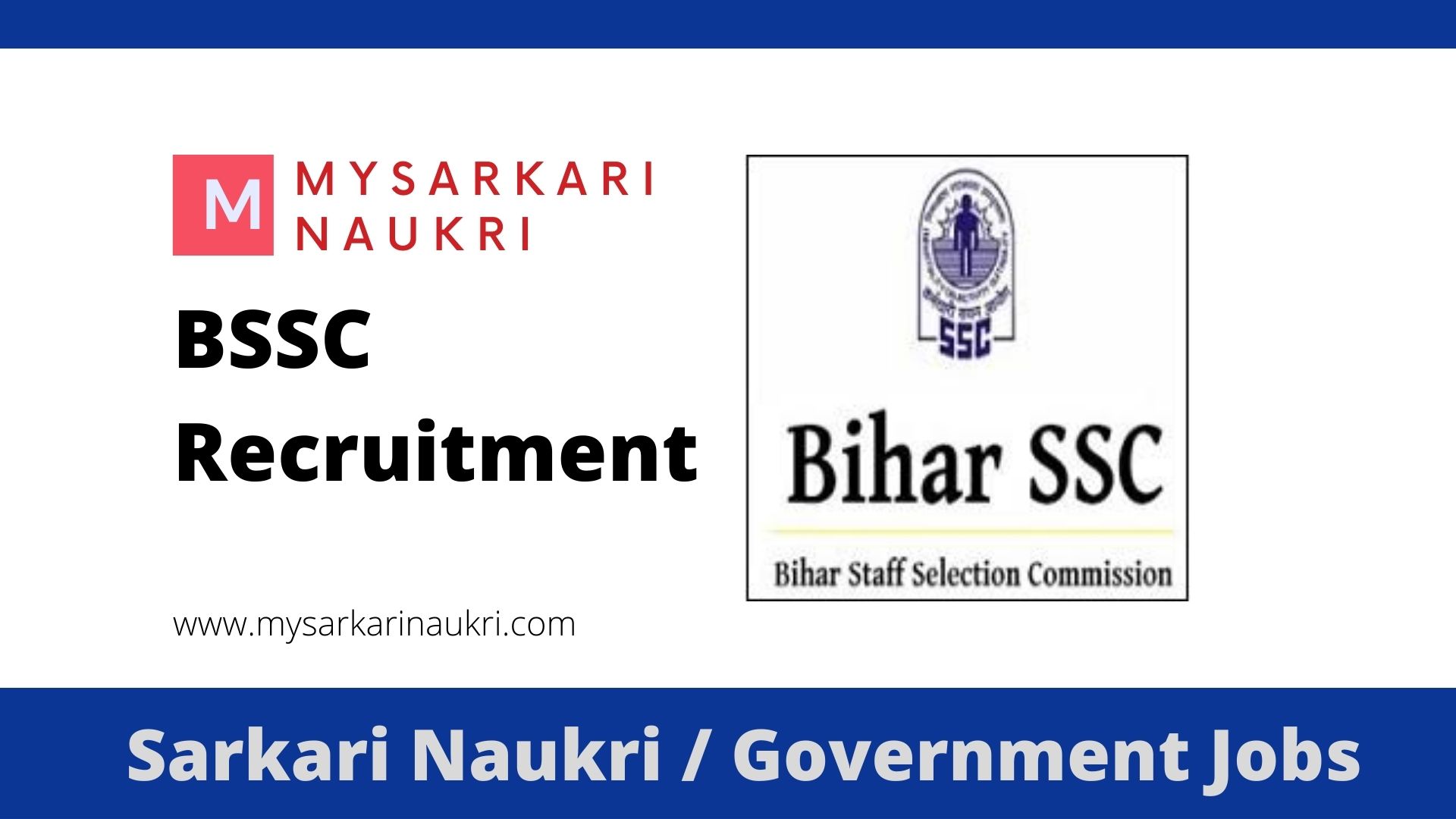 BSSC Recruitment 2022 Bssc.bih.nic.in Bihar SSC Jobs