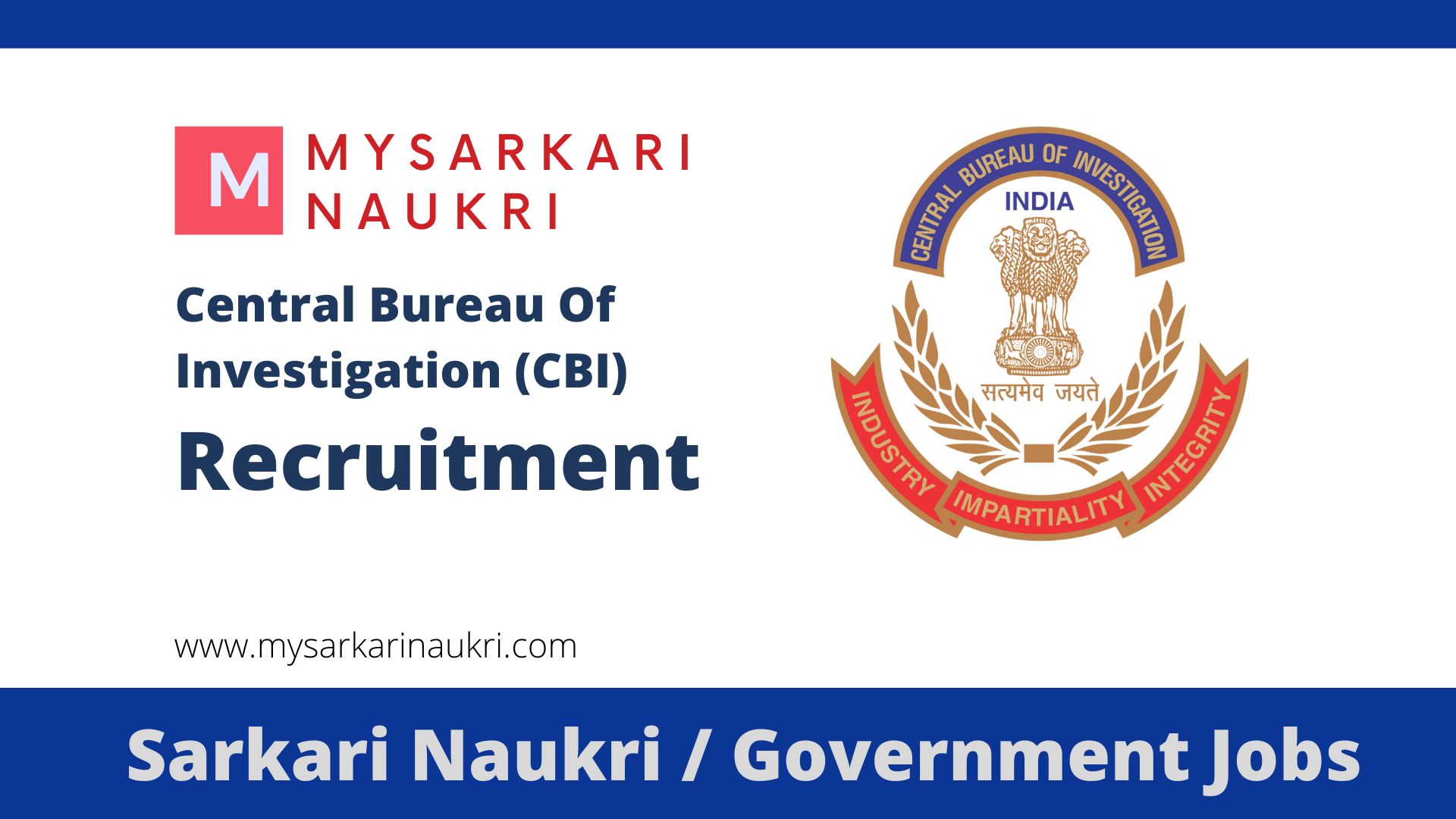 CBI Recruitment 2024 for Deputy Superintendent of Police (DSP ...