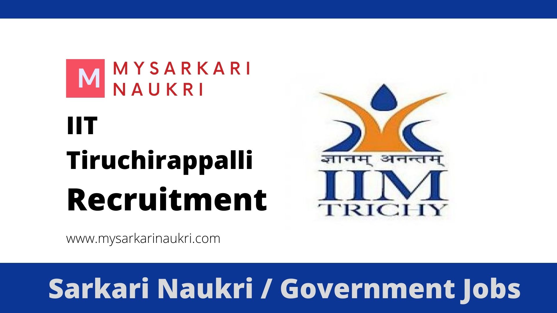 IIM Tiruchirappalli நிறுவனத்தில் வேலைவாய்ப்பு 2023 - மாதம் ரூ.20,000/-  ஊதியம் !