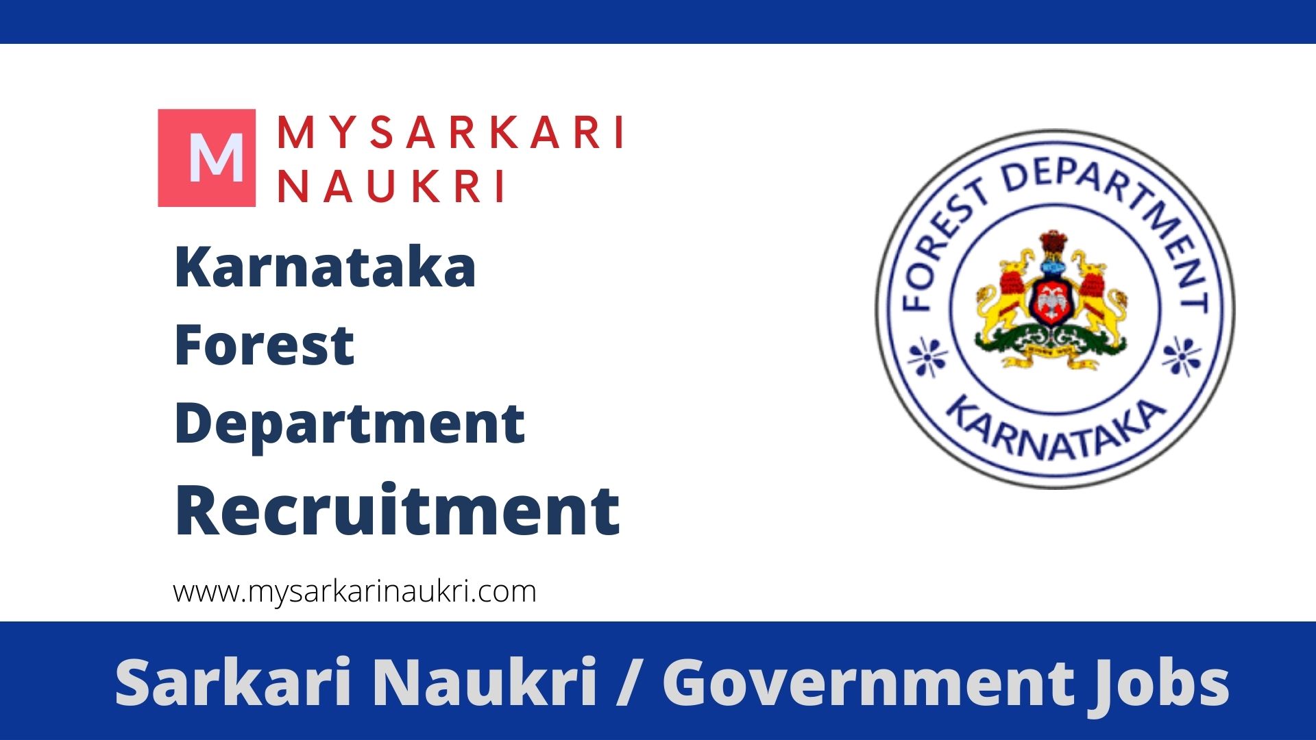 Karnataka Forest Department 2019 Forest Guard & Other 3085 Vacancies -  Latest Govt Jobs 2021 | Government Job Vacancies Notification Alert