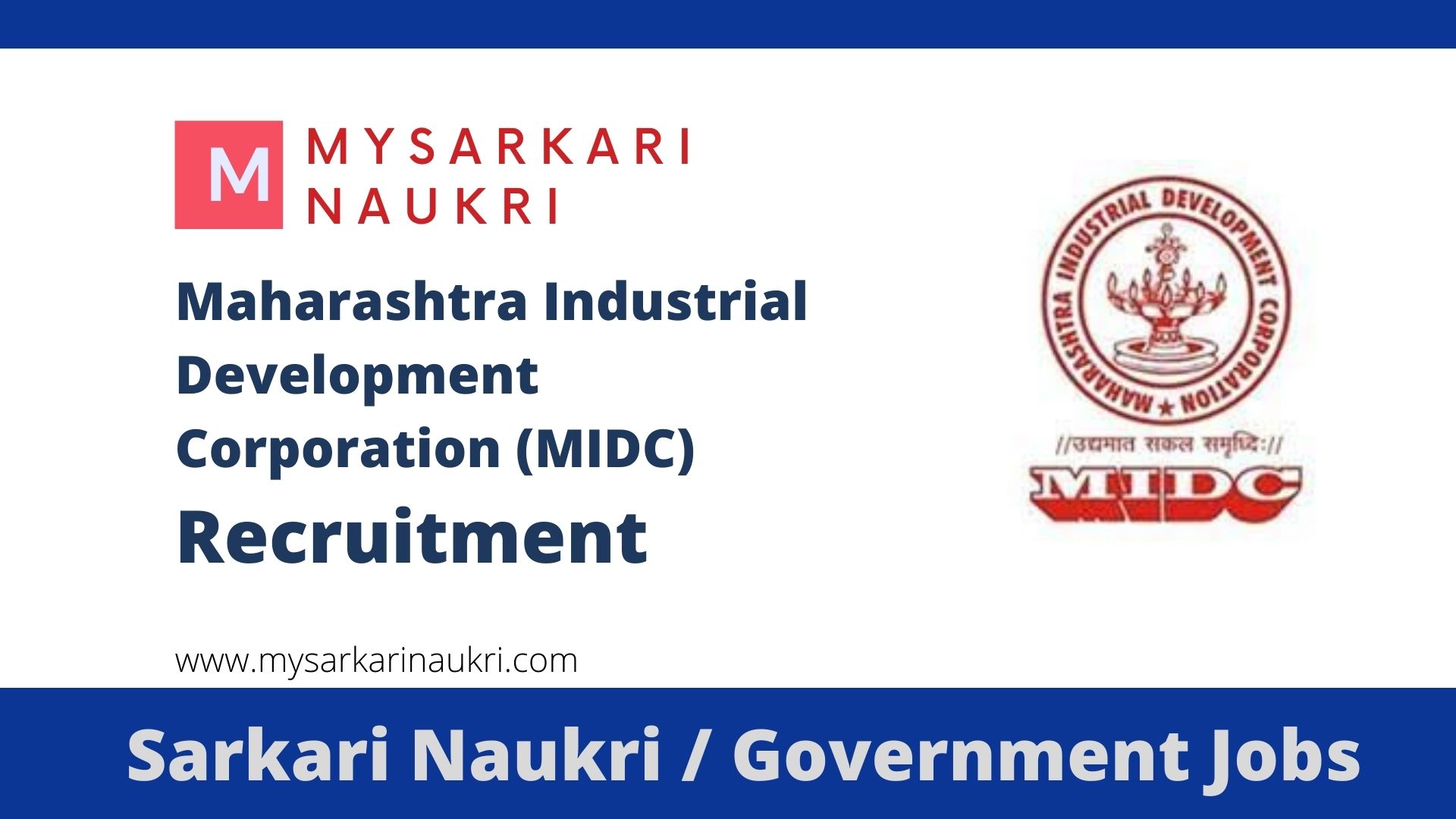 MIDC Recruitment 2023: महाराष्ट्र औद्योगिक विकास निगम ने निकाली 802 पदों की  भर्ती, आवेदन शुरू - MIDC Recruitment 2023 Application Process Started for  802 Vacancies, Apply Online at 802 Vacancies at ...