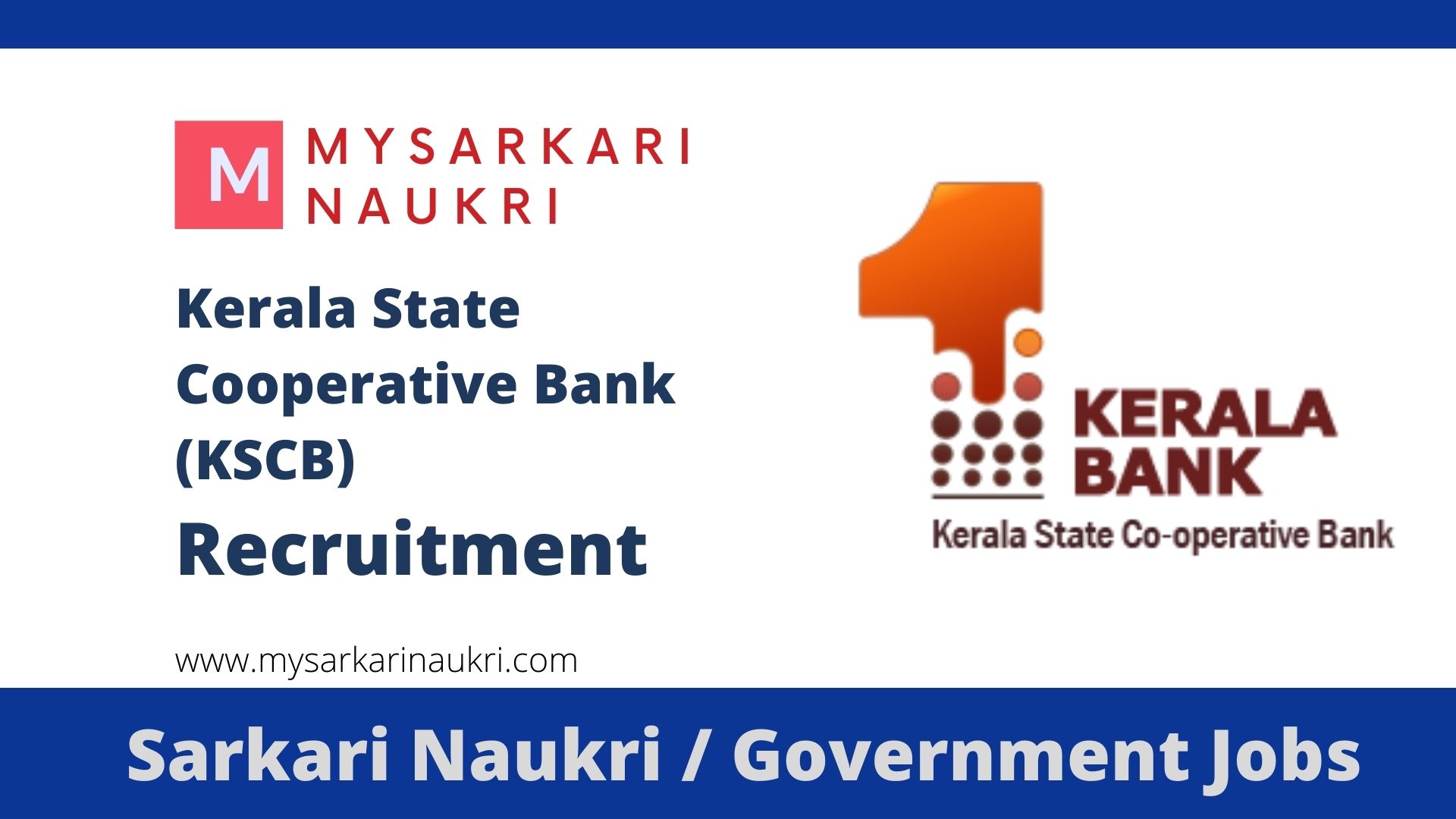 KSCB Recruitment 2023 keralacobank.com Kerala State Cooperative Bank