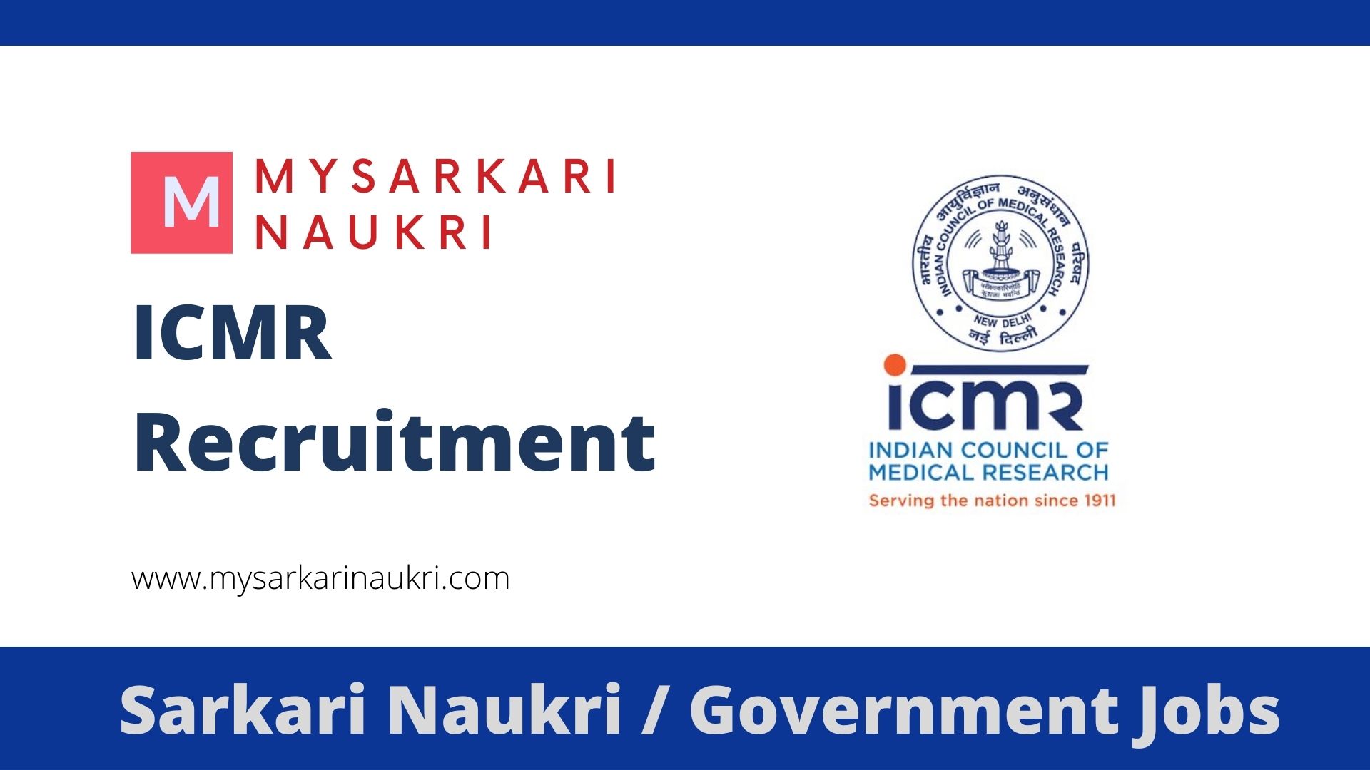 ICMR Recruitment 2024 for 32 ScientistB, ScientistC